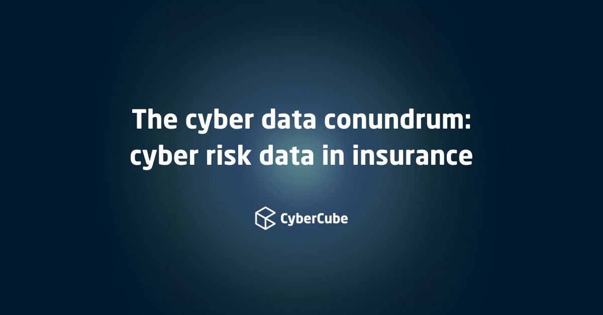 The cyber data conundrum part 1: cyber risk data in insurance